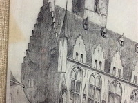 Potloodtekening stadhuis vere - afbeelding 3 van  3