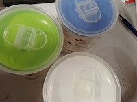 Potten set met deksel 5 sets h031 - afbeelding 5 van  5