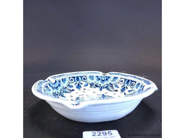 Potterie oud delft grote porseleinen asbak - afbeelding 2 van  5