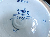 Potterie oud delft grote porseleinen asbak - afbeelding 5 van  5