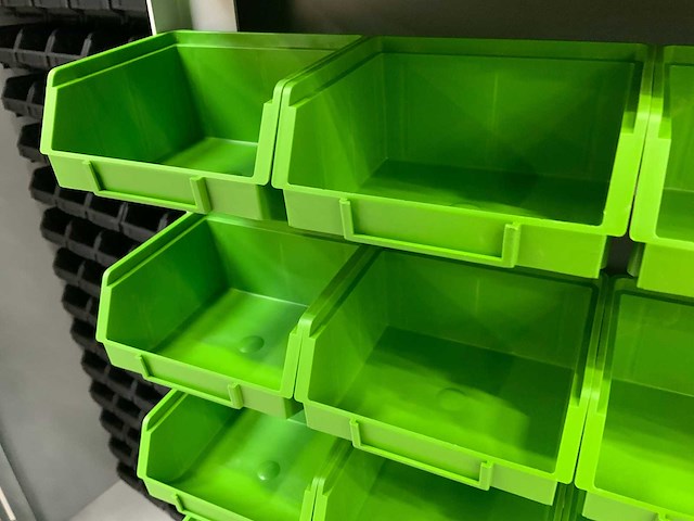 Povag - bakkenstripkast gevuld met 340 opbergbakken - afbeelding 2 van  13