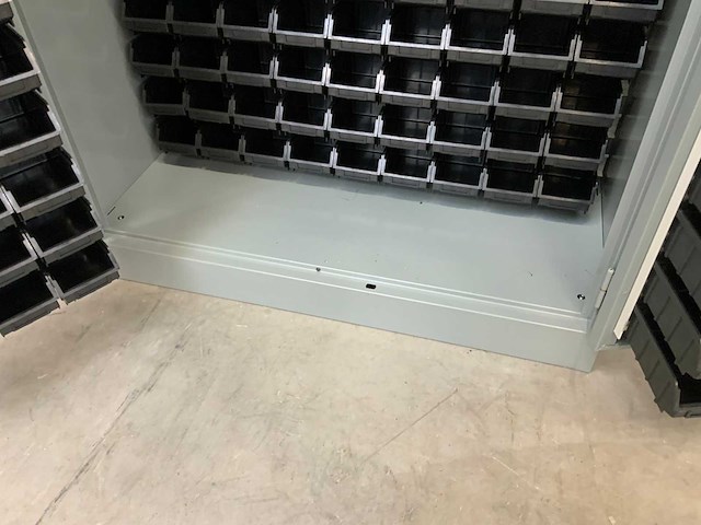 Povag - bakkenstripkast gevuld met 340 opbergbakken - afbeelding 3 van  12