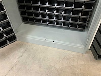 Povag - bakkenstripkast gevuld met 340 opbergbakken - afbeelding 3 van  12