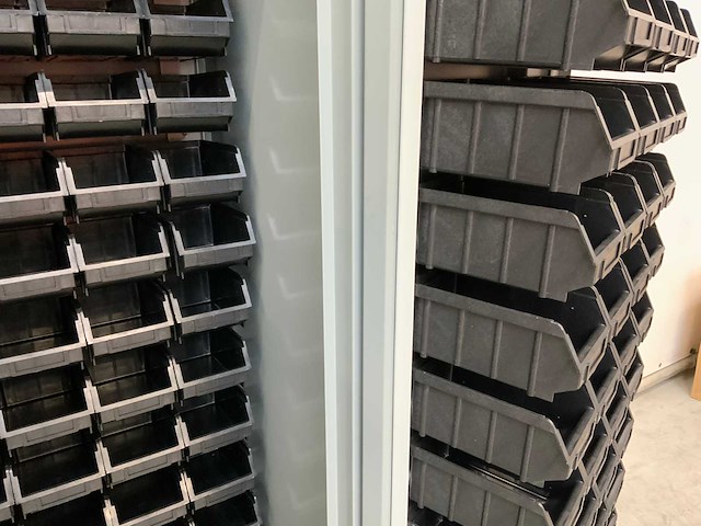 Povag - bakkenstripkast gevuld met 340 opbergbakken - afbeelding 7 van  12