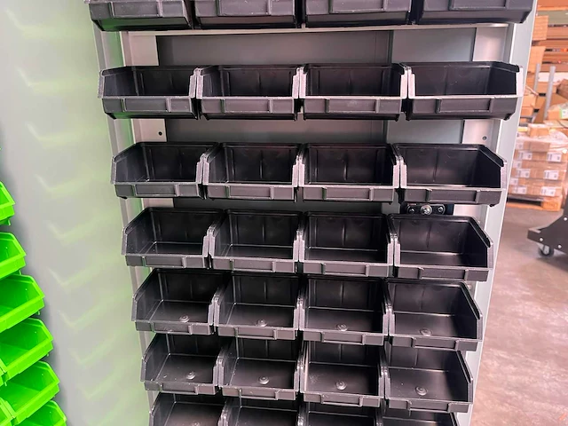 Povag - bakkenstripkast gevuld met 340 opbergbakken - afbeelding 5 van  16