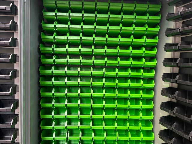Povag - bakkenstripkast gevuld met 340 opbergbakken - afbeelding 12 van  16