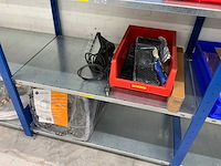 Povag 4 secties legbordstelling inclusief inhoud (festool) leidingen, onderdelen en werkplaats inventaris - afbeelding 5 van  19