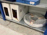 Povag 4 secties legbordstelling inclusief inhoud (festool) leidingen, onderdelen en werkplaats inventaris - afbeelding 7 van  19