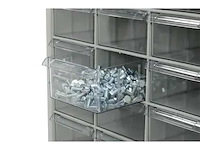 Povag ask101 klein materiaalkast met schuifbakken - 56 bakken - 1860x900x310 mm - afbeelding 2 van  4