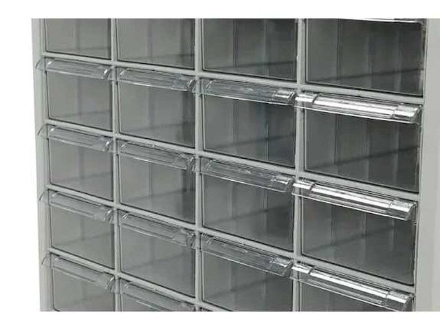 Povag ask101 klein materiaalkast met schuifbakken - 56 bakken - 1860x900x310 mm - afbeelding 4 van  4