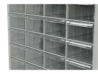 Povag ask101 klein materiaalkast met schuifbakken - 56 bakken - 1860x900x310 mm - afbeelding 4 van  4