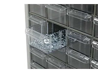 Povag ask201 klein materiaalkast met schuifbakken - 132 bakken - 1810x780x230 mm - afbeelding 2 van  6