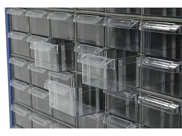 Povag ask201 klein materiaalkast met schuifbakken - 132 bakken - 1810x780x230 mm - afbeelding 4 van  6
