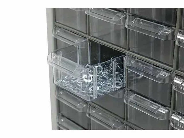Povag ask201 klein materiaalkast met schuifbakken - 132 bakken - 1810x780x230 mm - afbeelding 2 van  6