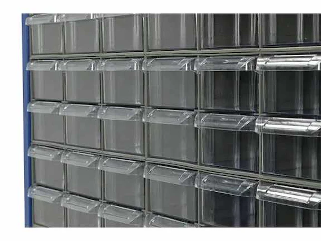 Povag ask201 klein materiaalkast met schuifbakken - 132 bakken - 1810x780x230 mm - afbeelding 5 van  6