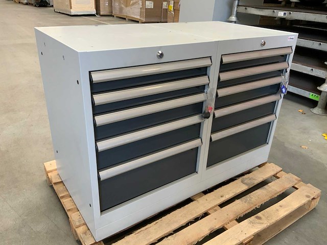 Povag dubbele werkplaats ladenkast 2x5 laden - afbeelding 1 van  5