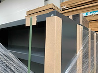 Povag legbordkast 10 legborden 100x30x198cm donkergrijs - afbeelding 5 van  5