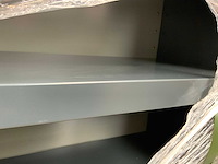 Povag legbordkast 10 legborden 100x30x198cm donkergrijs - afbeelding 4 van  5