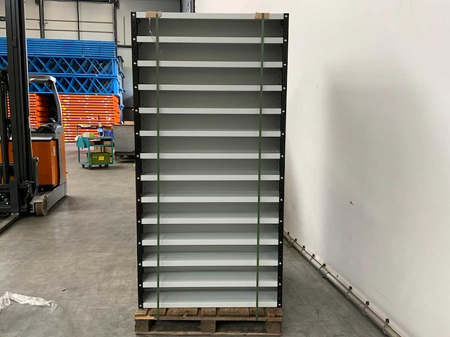 Povag legbordkast 14 legborden 100x20x198cm - afbeelding 3 van  3