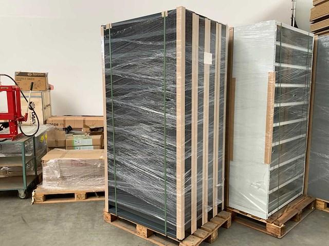 Povag legbordkast 14 legborden 100x30x198cm donkergrijs - afbeelding 2 van  5