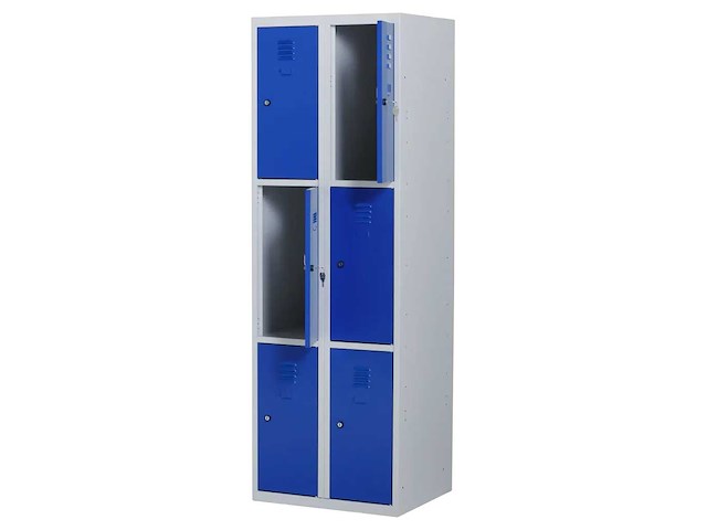 Povag lkp-322 lockerkast 6 deurs 2 delig - afbeelding 2 van  4