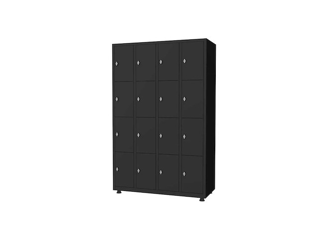 Povag lkp-343 locker - 4 delig - 16 deurs - 1800x1170x500 mm - afbeelding 1 van  4