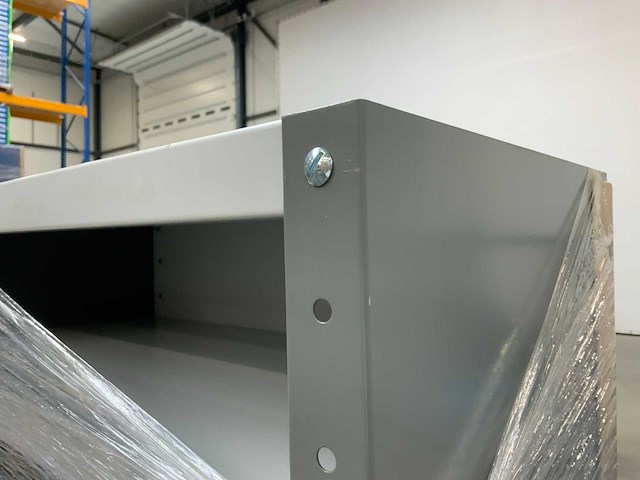 Povag omp-326.01 legbordkast - 12 legborden - 1980x600x300mm antraciet /grijs - afbeelding 2 van  3