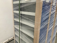 Povag omp-326.01 legbordkast - 12 legborden - 1980x600x300mm blauw/grijs - afbeelding 1 van  1