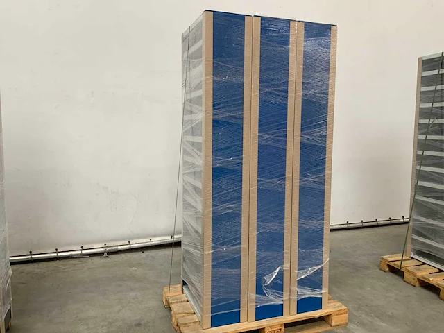 Povag omp-326.01 legbordkast - 12 legborden - 1980x600x300mm blauw/grijs - afbeelding 2 van  3