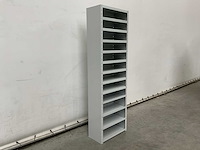 Povag omp-326.01 legbordkast - 12 legborden - 1980x600x300mm grijs/grijs - afbeelding 2 van  4