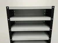 Povag omp-326.01 legbordkast - 12 legborden - 1980x600x300mm zwart/grijs - afbeelding 6 van  6