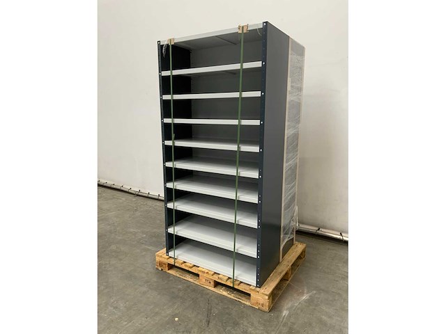 Povag omp-342.01 legbordkast - 10 legborden - 100x45x198cm antraciet /grijs - afbeelding 4 van  4