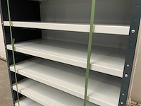 Povag omp-342.01 legbordkast - 10 legborden - 100x45x198cm antraciet /grijs - afbeelding 3 van  4
