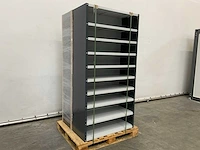 Povag omp-342.01 legbordkast - 10 legborden - 100x45x198cm antraciet /grijs