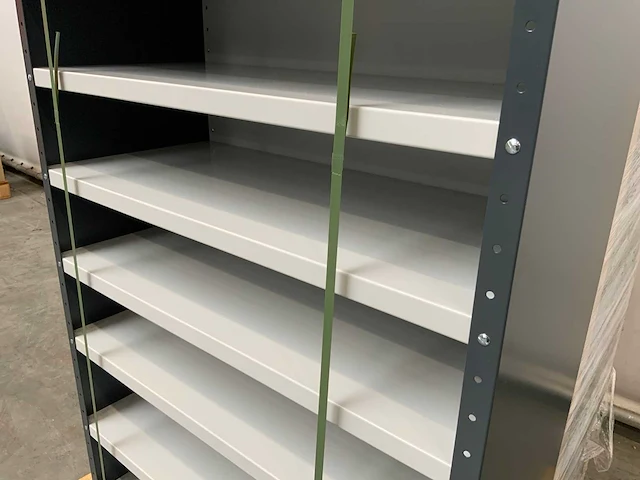 Povag omp-342.01 legbordkast - 10 legborden - 100x45x198cm antraciet /grijs - afbeelding 3 van  5