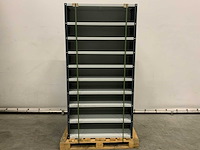 Povag open legbordkast - 10 legborden antraciet/licht grijs - afbeelding 2 van  3