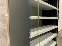 Povag open legbordkast - 10 legborden antraciet/licht grijs - afbeelding 3 van  4