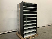 Povag open legbordkast - 10 legborden zwart/licht grijs - afbeelding 1 van  2