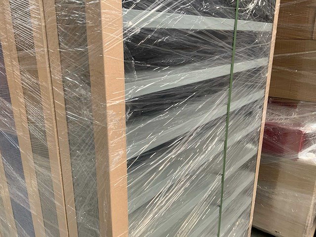 Povag open legbordkast - 12 legborden grijs/grijs - afbeelding 4 van  4