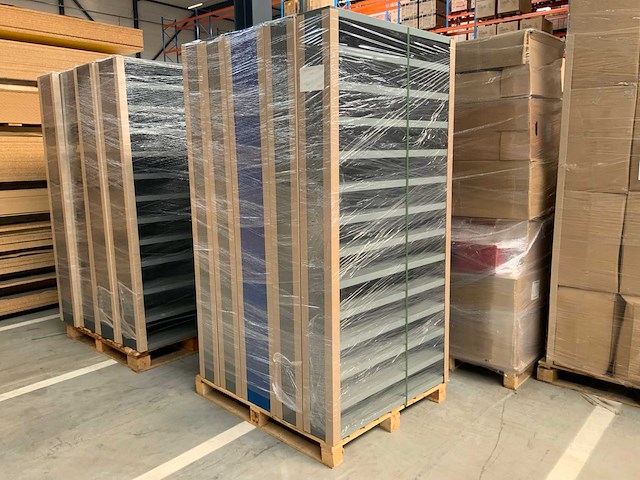 Povag open legbordkast - 12 legborden grijs/grijs - afbeelding 1 van  4