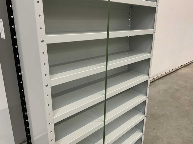 Povag open legbordkast - 12 legborden grijs/grijs - afbeelding 3 van  4