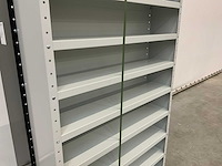 Povag open legbordkast - 12 legborden grijs/grijs - afbeelding 3 van  4