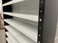 Povag open legbordkast - 12 legborden zwart/grijs - afbeelding 3 van  3