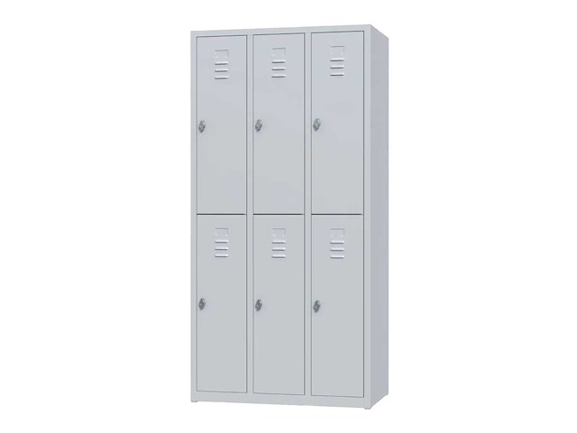 Povag plp-102 lockerkast 6-deurs - afbeelding 1 van  10