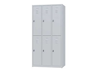 Povag plp-102 metalen lockerkast 6 deurs - afbeelding 1 van  4