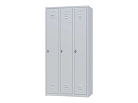 Povag plp-104 metalen lockerkast 3 deurs - afbeelding 1 van  4