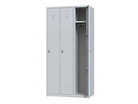 Povag plp-104 metalen lockerkast 3 deurs - afbeelding 2 van  4
