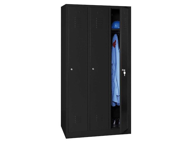 Povag plp-104 metalen lockerkast 3 deurs - afbeelding 2 van  3
