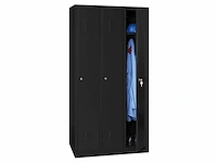 Povag plp-104 metalen lockerkast 3 deurs - afbeelding 2 van  3