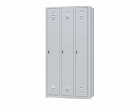 Povag plp-104 metalen lockerkast 3 deurs